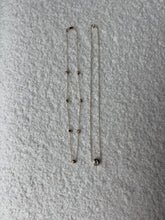 Load image into Gallery viewer, Close up of 14 karat gold lab-grown diamond bubbly round necklace by BlaireBe Jewelry