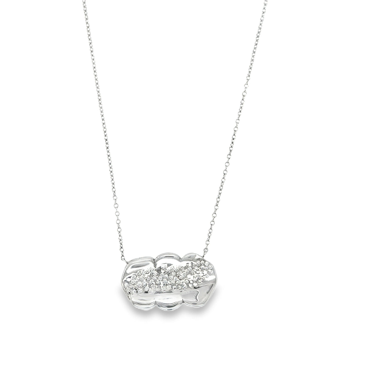 14 karat gold lab-grown diamond necklace by BlaireBe Jewelry