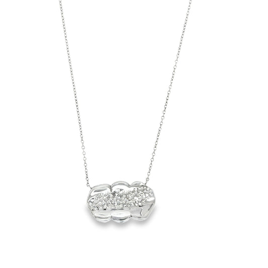 14 karat gold lab-grown diamond necklace by BlaireBe Jewelry