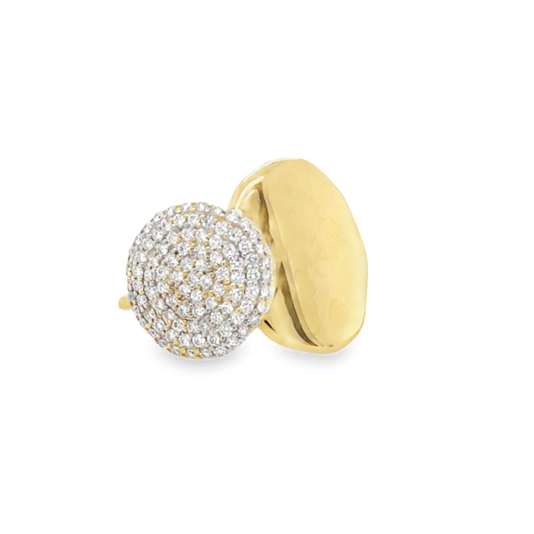 Belle ring in 14 karat gold lab-grown diamond ring by BlaireBe Jewelry