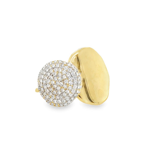 Belle ring in 14 karat gold lab-grown diamond ring by BlaireBe Jewelry