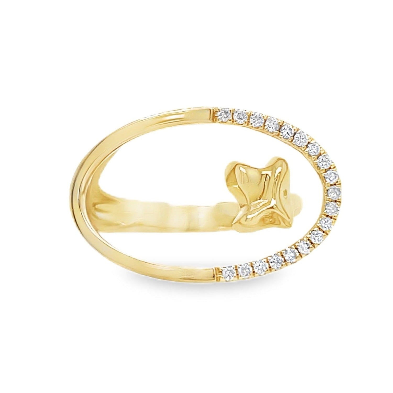Rolland ring 14 karat gold lab-grown diamond oval ring by BlaireBe Jewelry