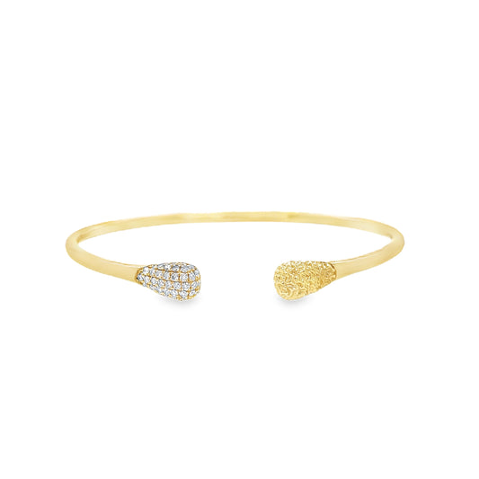 Larry bracelet 14 karat gold lab-grown diamond delicate bracelet by BlaireBe Jewelry