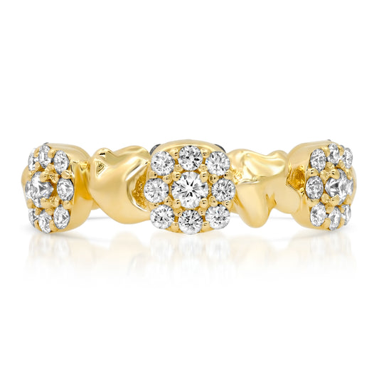 Wedekind ring 14 karat gold lab-grown diamond band ring by BlaireBe Jewelry