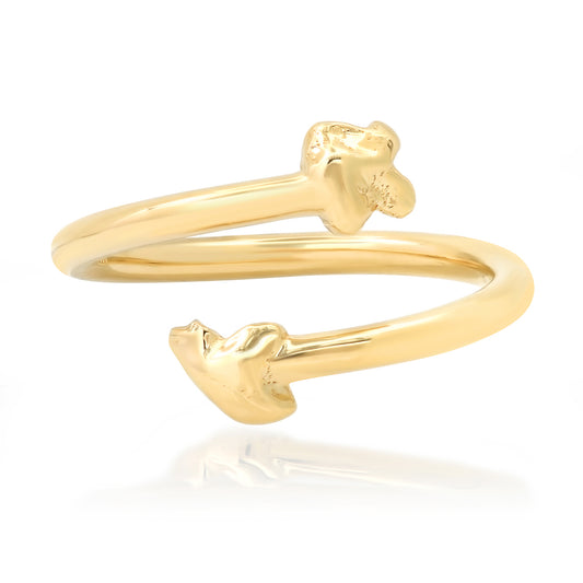 Sophie ring 14 karat gold twist ring by BlaireBe Jewelry