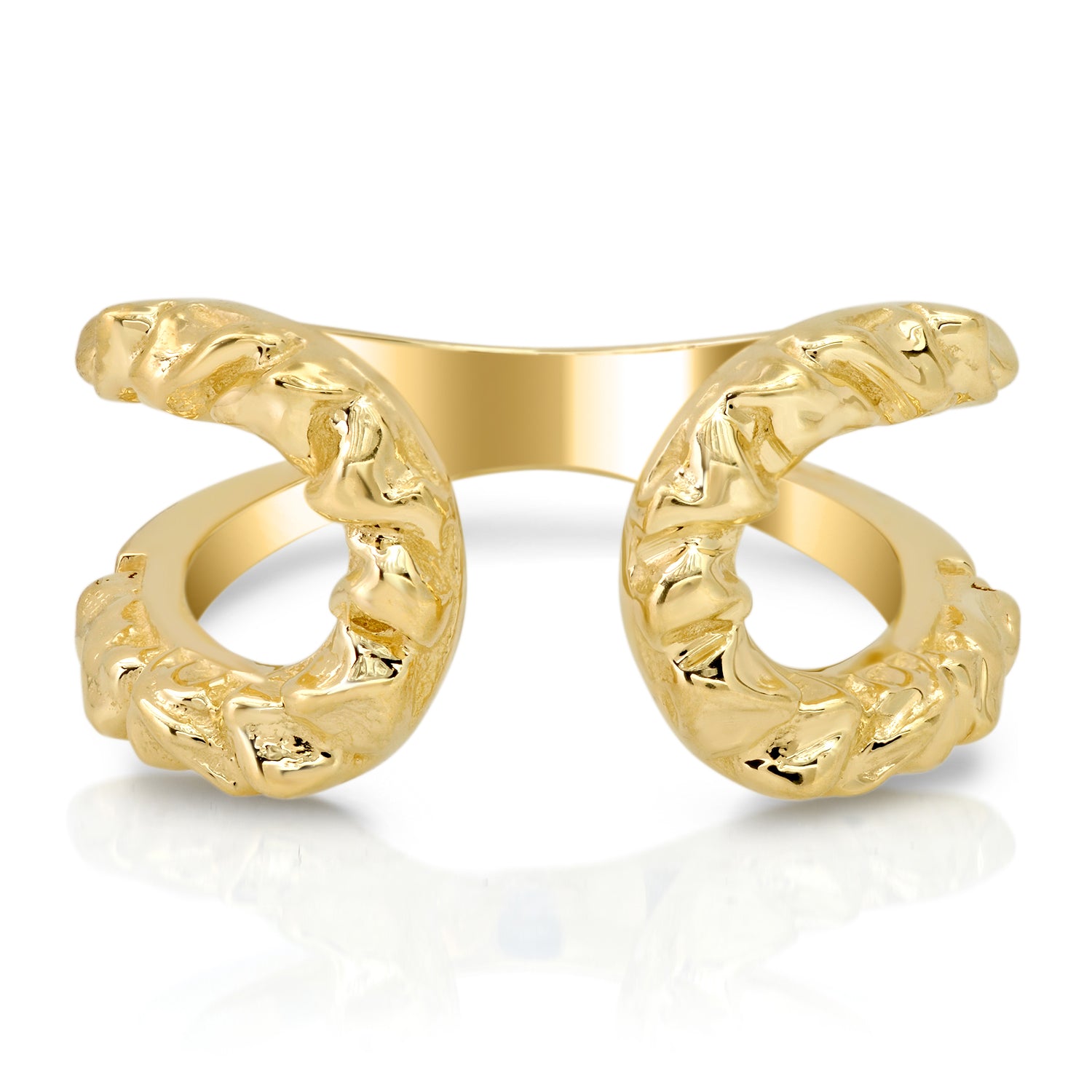 Connor ring 14 karat gold rounded ring by BlaireBe Jewelry