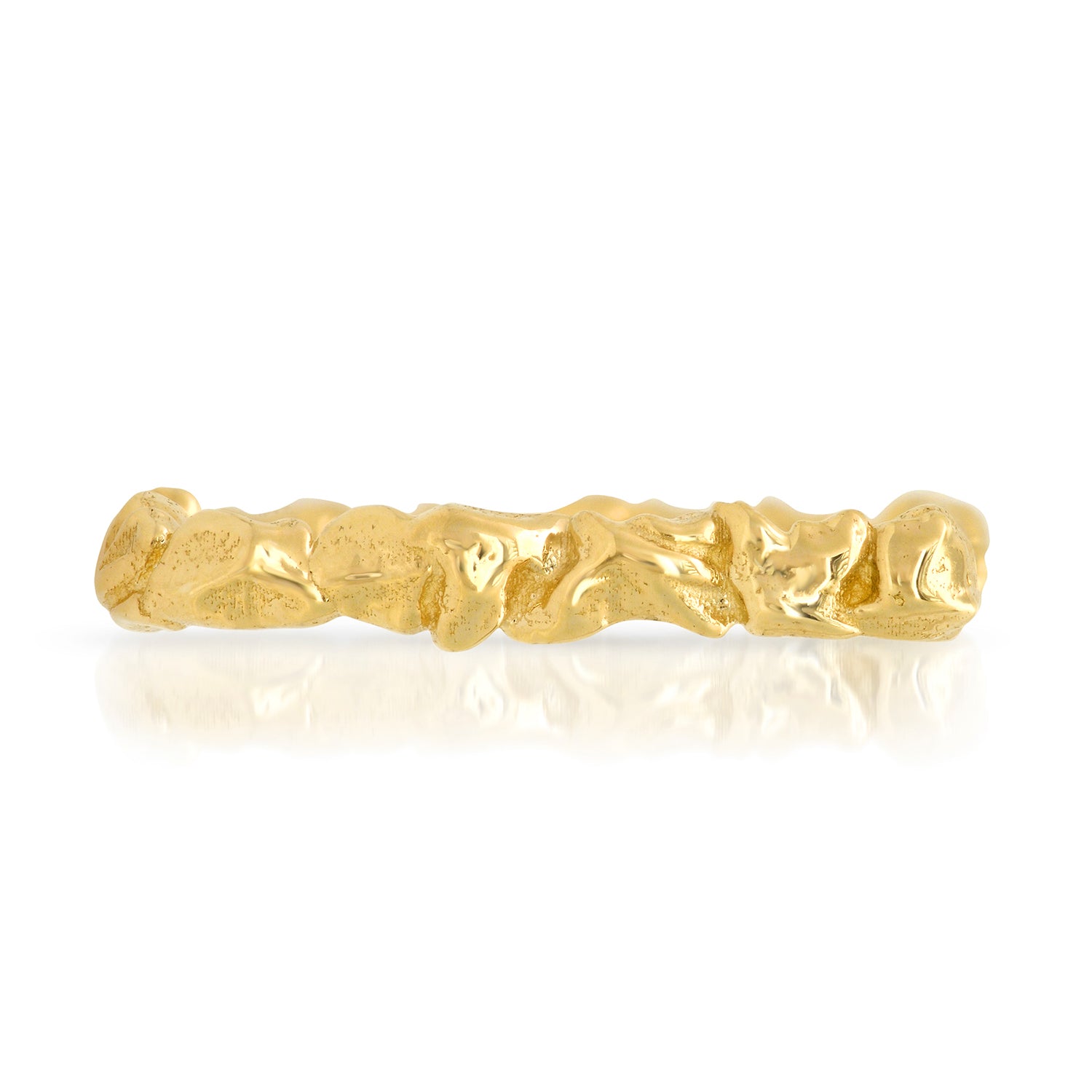 14 karat gold lab-grown diamond stacking square ring by BlaireBe Jewelry