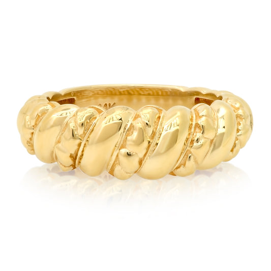 Caraleigh ring 14 karat gold lab-grown diamond vintage ring by BlaireBe Jewelry